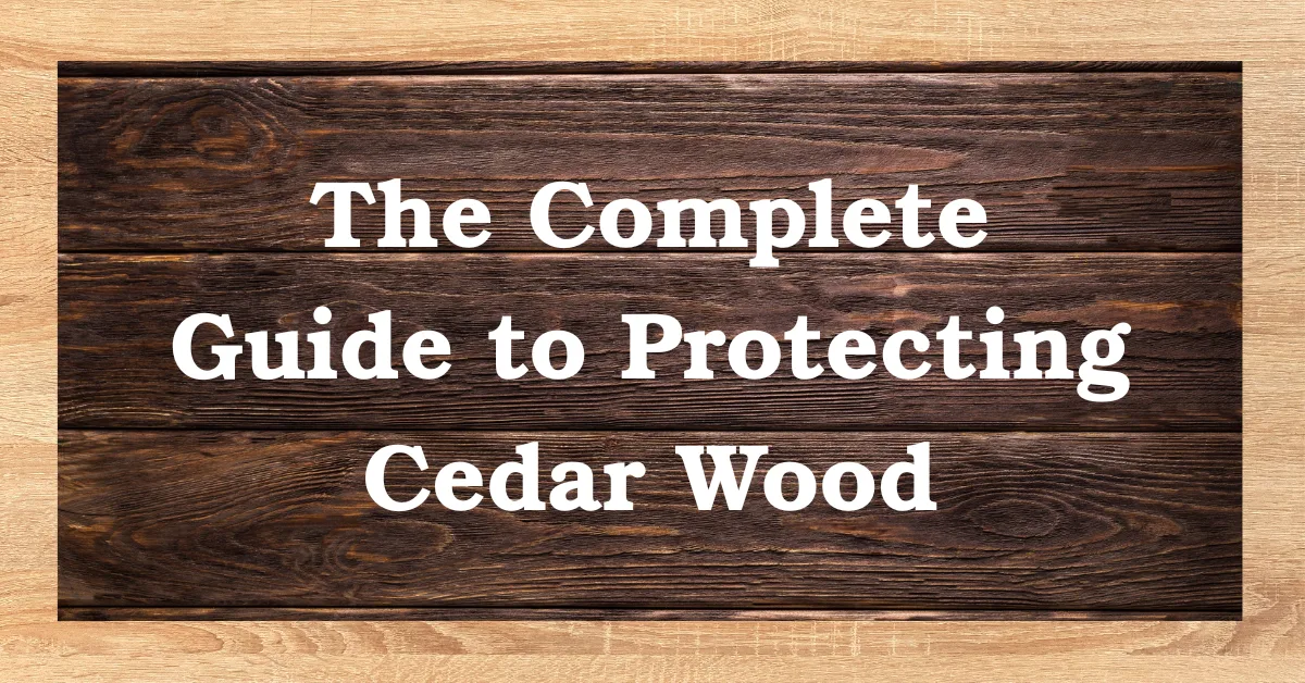 The Complete Guide to Protecting Cedar Wood