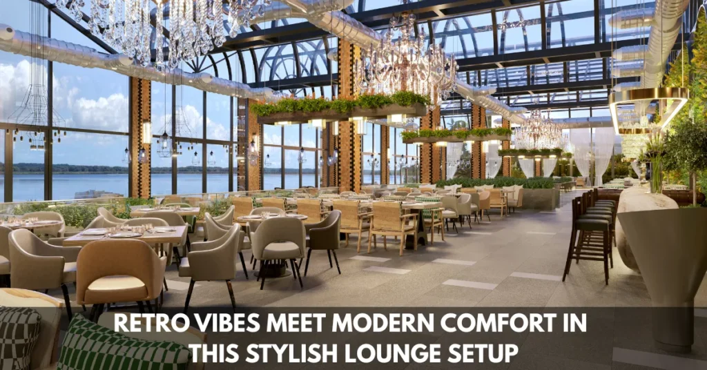 Retro Vibes Meet Modern Comfort in This Stylish Lounge Setup