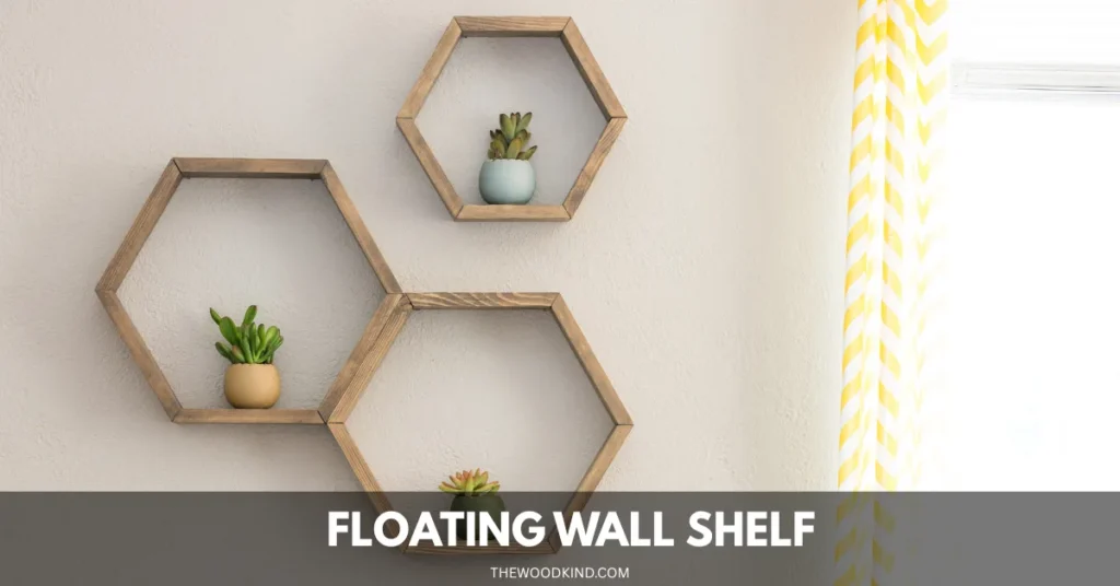 Floating wall shelf
