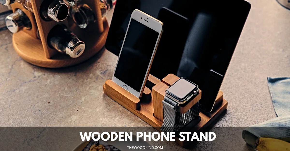 Wooden Phone Stand