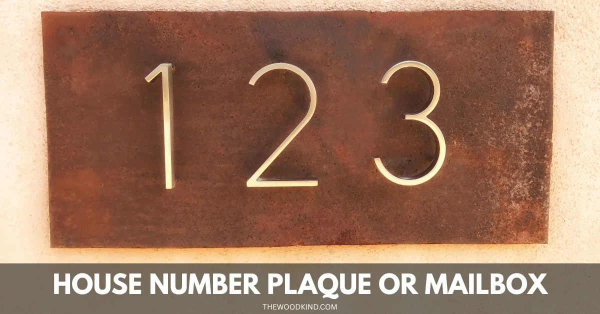 House Number Plaque Or Mailbox