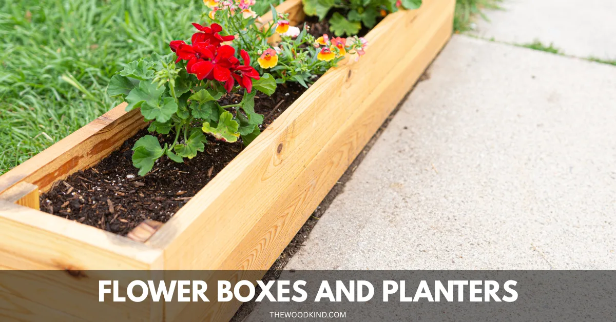 Flower Boxes ANd Plants