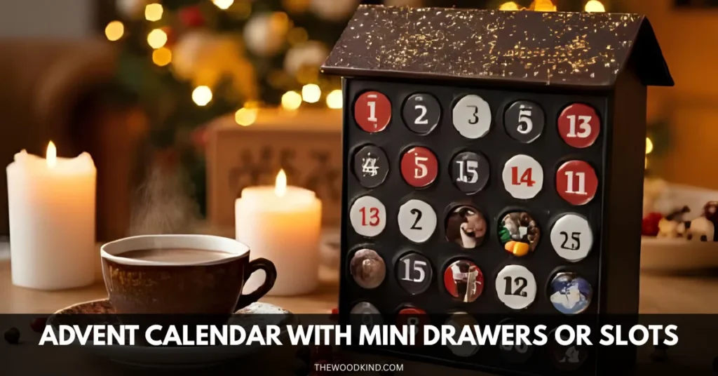 Advent Calendar with Mini Drawers or Slots