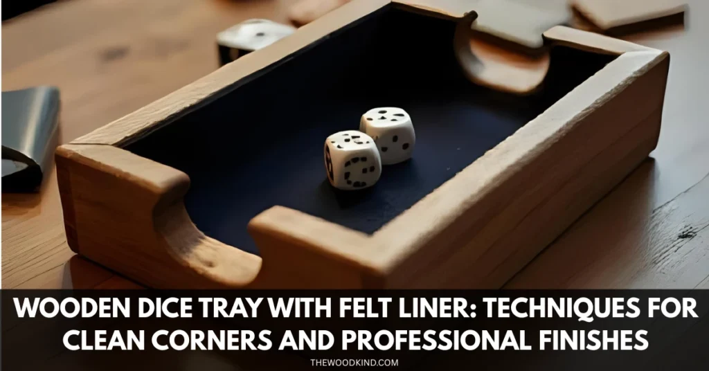 Wooden Dice Tray with Felt Liner: Techniques for Clean Corners and Professional Finishes