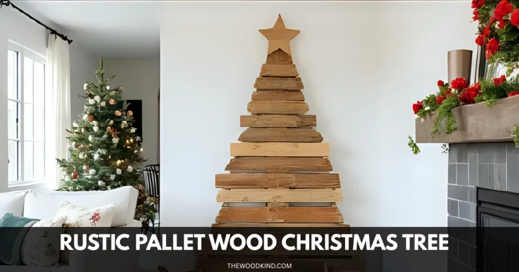Rustic Pallet Wood Christmas Tree