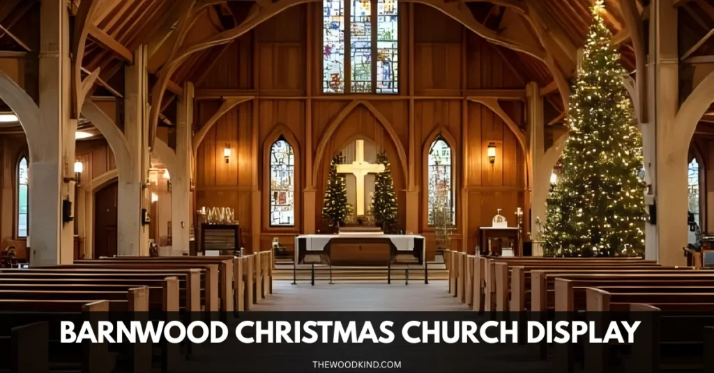 Barnwood Christmas Church Display