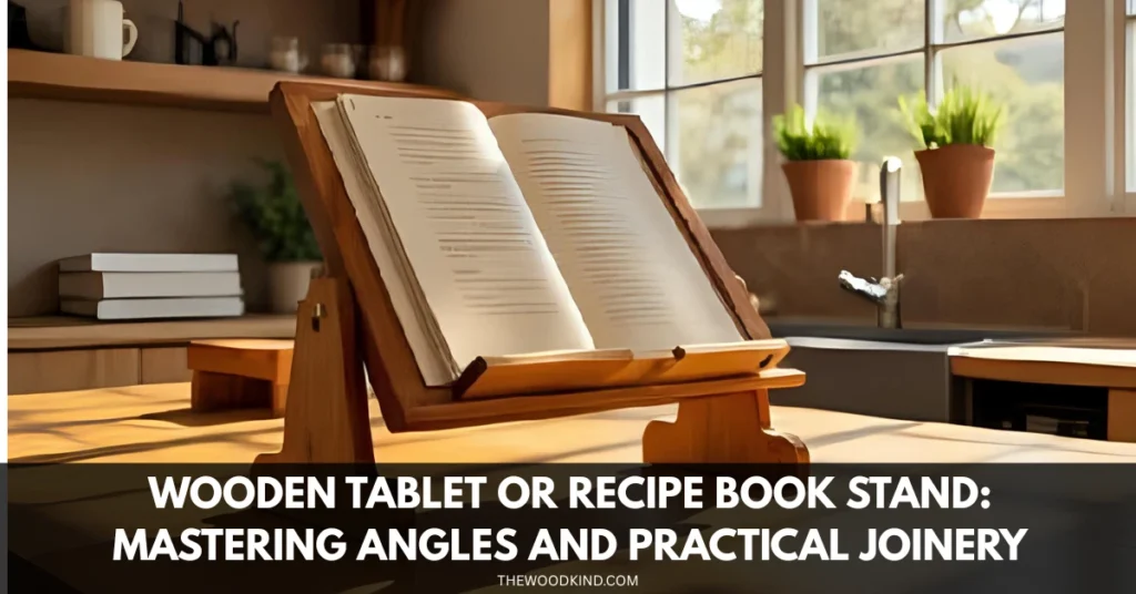Wooden Tablet or Recipe Book Stand: Mastering Angles and Practical Joinery